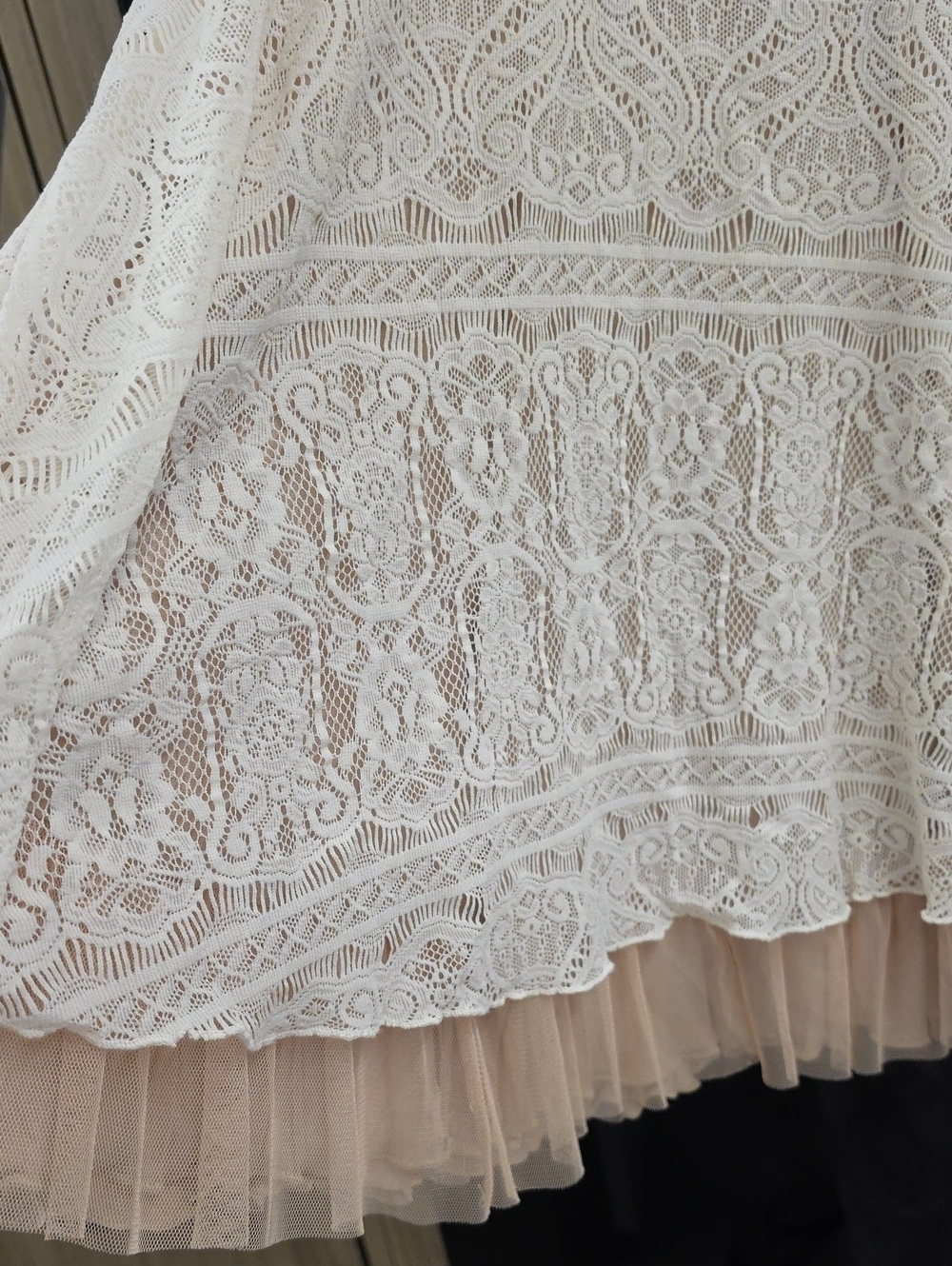 HAND BEADED LACE, VINTAGE BALLERINA, COCKTAIL DRESS", BY "FREE PEOPLE" - Picture 6 of 17